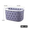 Cesta de armazenamento de diamantes com anel oval, cesta pequena para acabamento de produtos de supermercado, cesta de armazenamento oca portátil empilhável, atacado