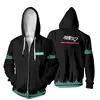 2023 transfronteiriço novo Riman Chuyin futuro cosplay 3D impressão digital moletom com capuz zíper pullover