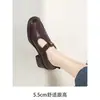Sapatos Femininos Raros 2026 Novo Estilo Primavera/Outono Salto Bloco Solado Grosso Leve Versátil Solado Macio Confortável Fashionável Estiloso Salto Alto Sapatos de Salto