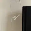 Colar com Pingente de Cobra e Franja em Prata de Lei S925 Design de Nicho Feminino Luxo Acessível de Alto Padrão Elegante Estiloso Versátil Novos Acessórios