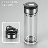 Taza de Té de Regalo con Logo Impreso, Regalo Souvenir, Taza de Agua de Vidrio de Borosilicato Alto Resistente a Altas Temperaturas, Taza Publicitaria, Taza de Vidrio de Doble Pared
