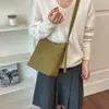 Bolsa feminina versátil para o dia a dia, bolsa de ombro tipo balde de grande capacidade, novo modelo de verão 2026, bolsa de ombro texturizada