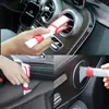 [Personalización OEM] Cepillo Limpiador para Rejilla de Aire Acondicionado de Coche Doble Cara Herramienta para Eliminar Polvo del Tablero Interior Cepillo de Cerdas Suaves