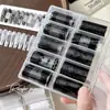 Caja de Set de Papel de Transferencia para Uñas con Encaje Blanco y Negro, Malla Vintage, Rosa, Cuadrícula Floral, Pegatinas para Uñas DIY al por Mayor