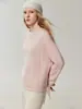 ¡Conjunto de alta calidad! Nueva colección de otoño e invierno: suéter de punto de cachemira para mujer con cuello redondo y un borde de flecos en la parte delantera