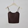 Camisola pequeña de hilo de perla para mujer, sin aro, con almohadilla en el pecho, ropa interior, transpirable, fina, cuidado de la piel, antibacteriana, belleza en la espalda