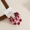 Paquete de 3 Gomas para el Cabello Jacquard Suaves de Alta Elasticidad con Forma de Corazón de Calidad de Exportación Que No Dañan el Cabello, No Dejan Marcas y Son Engrosadas