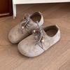 Zapatos Birkenstock para Mujer 2025 Nuevos Planos con Tirantes de Perlas Retro Franceses, Aumento Interno, Suela Suave Mate, Zapatos Casuales