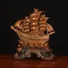 Decoración de Ola que Atrae la Fortuna, Adorno de Navegación Fluida, Decoración de Barco para Escritorio de Empresa, Decoración de Regalo de Inauguración, Decoración de Inauguración de Casa