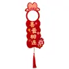 Manija de Puerta de Boda con Colgante de Palabras Felices, Decoración de Habitación de Boda, Sala de Estar, Dormitorio, Colgante Pequeño para Puerta, Decoración de Casa Nueva, Artículos para Bodas