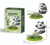 Lindo Panda Transfronterizo Bloques de Construcción con Partículas Pequeñas, Juguetes Populares Educativos de Ensamblaje para el Día del Niño