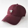 Boné de Baseball de Cor Sólida com Letra B 3D, Aba Curva Simples Casual Versátil para Proteger do Sol para Homens e Mulheres, Estilo Casal Tendência Chapéu de Bico de Pato