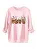Amazon eBay sitio independiente moda casual engrosada cálida mujer calabaza especiada cuatro tazas sudadera de té con leche