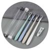 Fornecedor da Fábrica Escova de Dentes de Carvão de Bambu em Formato de Coração com Cerdas Macias + Pasta de Dente de 3g em Tubo Transparente de Plástico Flexível PVC, Portátil para Viagem