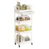 Estantería de pie personalizada para cocina con cajones, fabricante de carritos para salones de belleza, estantería para almacenamiento de snacks de dormitorio, carrito pequeño