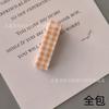 Novas Tiras de Pano Prensado 3,5-6cm Presilha Dupla de Dente Tudo Incluído Material para Grampo de Cabelo Jeans Xadrez Acessórios de Joias