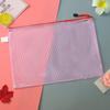 Pasta Documentos Transparente, Bolsa de Informações Impermeável com Zíper, Pastas de Documentos/Provas com Divisórias Multimodelo, Bolsa de Papelaria com Logo Estampado