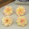 B 4,5 cm Cabeças de Flor de Rosa Pequenas Pontiagudas Simuladas Artesanato DIY Decoração de Caixa de Presente Flores de Seda Cenário de Casamento
