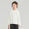 Camiseta Interior Base Haru Pudding para Niños 2025 Otoño e Invierno Nuevo Estilo Camiseta de Forro Polar para Niñas Cómoda y Suave Camiseta para Bebé Niña