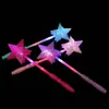 Palitos fluorescentes azules para conciertos al por mayor, luces de mano de estrella brillante, diademas luminosos, palos parpadeantes, accesorios de apoyo para fiestas