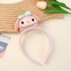 Tiara de tricô fofa estilo coreano Kulomi Tiara de crochê feita à mão para meninas, rosto lavável, foto de rua, acessório decorativo para cabeça