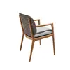 Conjunto de Sofá e Mesa de Centro para Exterior, Cadeira de Rattan para Lazer em Pátio de Villa e Jardim, Móveis de Rattan à Prova d'Água e de Sol para Varanda Aberta
