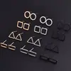 Explosiones de Comercio Exterior Europeo y Americano Pendientes de Tira Cuadrada Simple de Una Pieza Pendientes Circulares Geométricos Triangulares joya Deseo Joyería de Venta Caliente