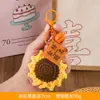 Decoración de Regalo para el Día del Maestro Colgante Tejido a Mano de Hilo Felpa Crochet Llavero Bolsa de Buena Suerte Accesorio