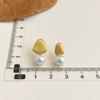Aretes minimalistas mate cepillado diseño nicho aretes geométricos moda temperamento de alta gama aretes combinables