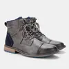 Botas Martin de caña alta transfronterizas Botas retro para hombre Talla americana Botas de tobillo para ropa de trabajo Zapatos de hombre Talla grande transfronteriza Botas de cuero para hombre