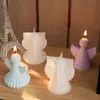 Zongbo Silicona Producto Nuevo DIY Pegamento de Cristal Alas de Ángel Estéreo Pegamento para Velas de Aromaterapia Moldes de Yeso para Adornos