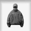 Moletom com Capuz Patchwork Zíper Tendência Retrô Gótico Design Personalizado Estilo Americano Outono/Inverno 2025