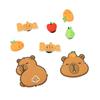 Accesorios para Zapatos para Zuecos, Comercio Electrónico 3D Lindo Oso Cafetero Nuevo Estilo Set de Accesorios DIY para Zuecos
