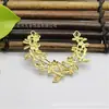 DIY acessórios noiva antiga cocar de latão oco ramo pássaro pingente antigo conector hairpin