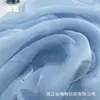 Hilo de Hielo Manchado Hilo Catiónico Seda Brillante Crepé Organza Tela para Camisa Hanfu de Manga Ancha Seda Plateada Arruga