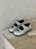 Zapatos de Princesa Retro Ballet para Niñas con Punta Dividida Mary Jane Primavera/Verano Zapatos de Cuero con Moño y Suela de Goma Brillante