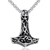 2019 Nova personalidade Martelo de Thor pingente dominador masculino aço titânio colar joias atacado