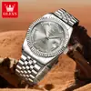 Reloj de Cuarzo para Hombre Marca Oulisi Envío Directo del Fabricante, Tipo Calendario Sencillo, Correa Sólida, Resistente al Agua para Negocios, Luminoso