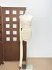 Blumarine 25SS primavera e verão vestido curto plissado tomara que caia branco leite vestido de deusa temperamento gentil