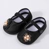 Nova primavera e outono verão bebê princesa sapatos cem dias mão inferior macia segurando sapatos de bebê 0-6-12 recém-nascido sapatos de criança