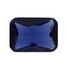 Huagang Gema Rectangular Biselado 34# Anillo Azul Nano Piedra Suelta Zafiro Artificial Octagonal Pequeño Piedra Suelta