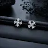 Brincos de Pressão para Orelha com Flor de Íris Cravejada de Strass Hip-Hop, Sem Furo, Design de Nicho, Brincos Magnéticos de Luxo Leve, Acessórios de Orelha para Homens