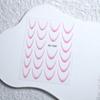 Cross-border Hot French Thin Tough Stickers Waterproof Solid Color Nail Art Stickers Gradient French DIY Matching Nail Art Stickers