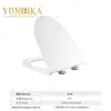 MEIKA Funda de Asiento de Inodoro Ovalada Estándar de PP Bisagras de Fácil Instalación Anti Ruido Tapa de WC para Baño Venta al por Mayor P005