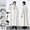 Impermeable de Ciclismo para Mujer, Protección de Lluvia de Cuerpo Completo para Bicicleta Eléctrica, Poncho de Lluvia Largo Grueso de Tela Oxford de Una Pieza para Hombres Adultos y Estudiantes