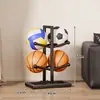 Estante para guardar pelotas, estante para guardar baloncesto escolar, estante de baloncesto interior de múltiples niveles, estante para exhibir equipo de voleibol y fútbol