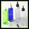 Garrafa de boca fina e ombro redondo 200ml garrafa de água de plástico garrafa com revestimento tampa da ponta da garrafa garrafa conta-gotas garrafa de tinta garrafa de tinta