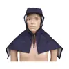 Capuz de brim com cadarço, tipo xale, para manuseio em trabalhos de polimento de cimento, proteção individual para poeira, capa protetora contra poeira