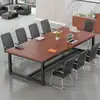 Mesa de escritório mesa longa mesa de conferência e combinação de cadeiras bancada de treinamento mesa de computador simples mesa de escritório moderna espessada alargada
