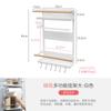 Madera de arroz plástico magnético estante para film transparente estante de almacenamiento para refrigerador blanco estilo muy simple estante de bobina trasera para puerta de cocina venta al por mayor
